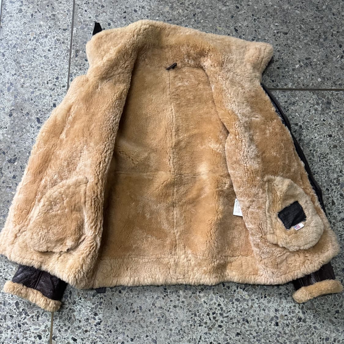 [XL] 빈티지 B3 무통 무스탕 자켓 상품이미지3