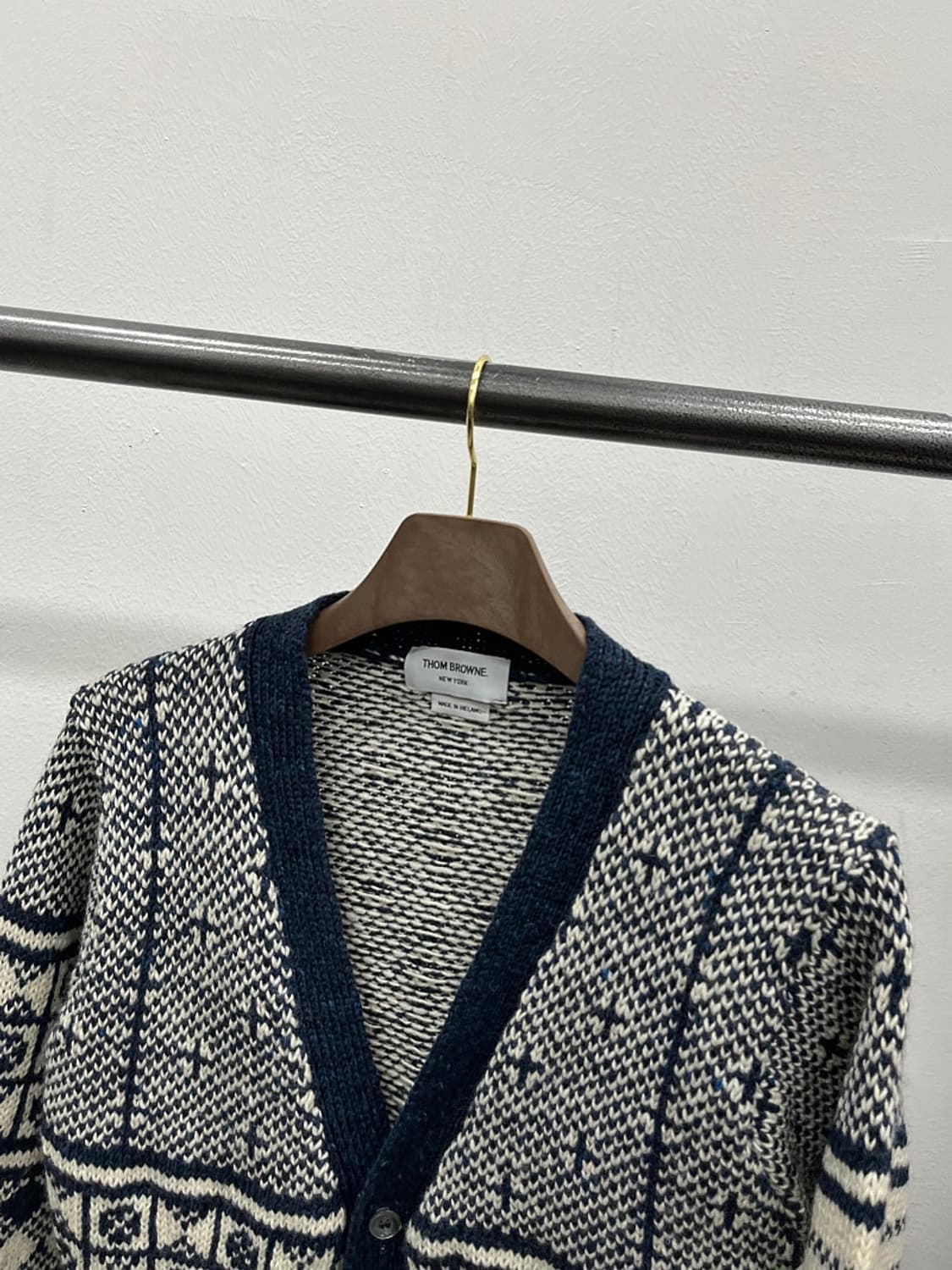 여) 톰브라운 페어아일 울 가디건  상품이미지5