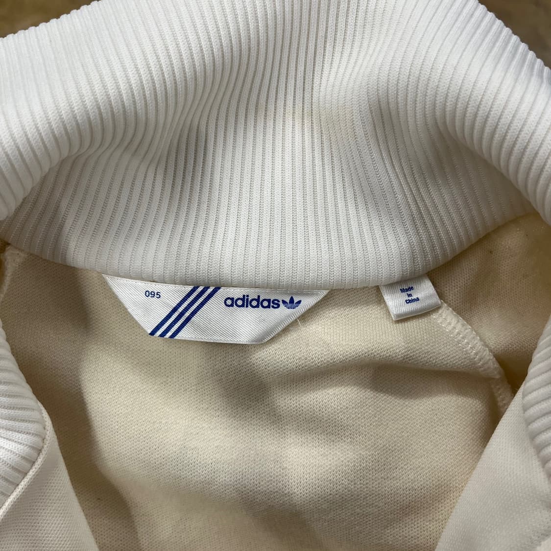 아디다스 화이트 크림 져지 트랙탑 95 상품이미지5