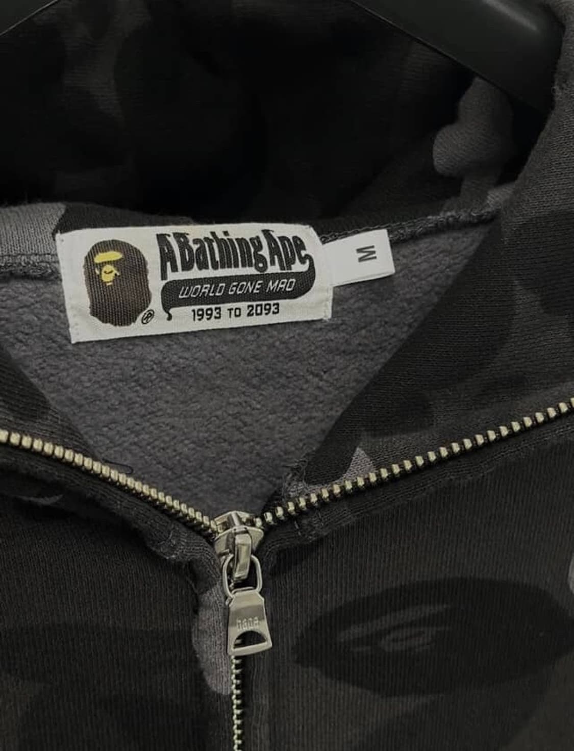 베이프 ponr 흑계 샤크 후드집업 M 상품이미지6