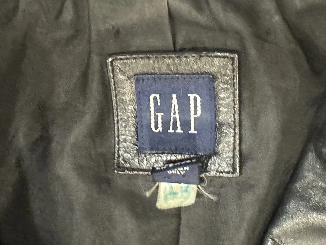 올드 갭 레더 블레이저 상품이미지5