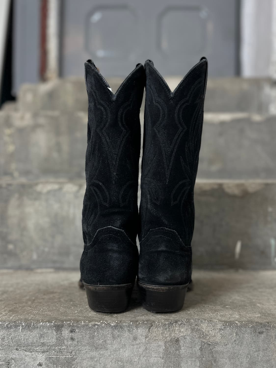 00's USA 저스틴 러프아웃 스웨이드 카우보이 웨스턴 부츠 상품이미지7