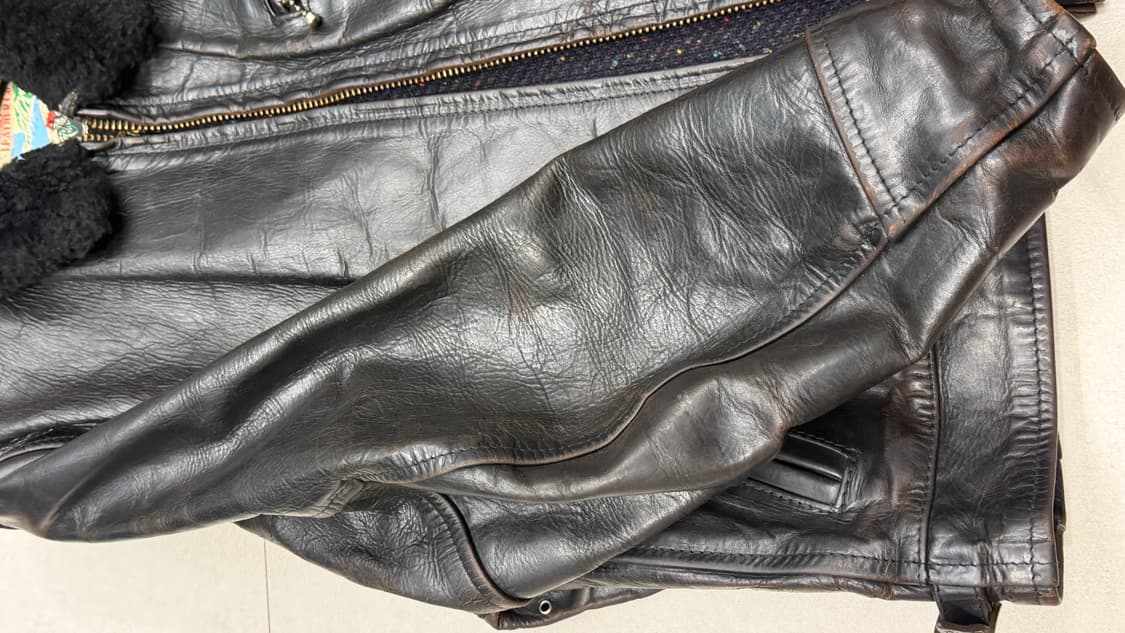 에어로레더 하이웨이맨 크롬악셀 홀스하이드 레더자켓 상품이미지6