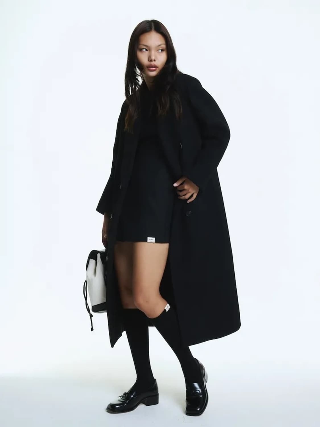 새상품 / 글로니 G WOOL COAT - LONG (BLACK) 상품이미지3