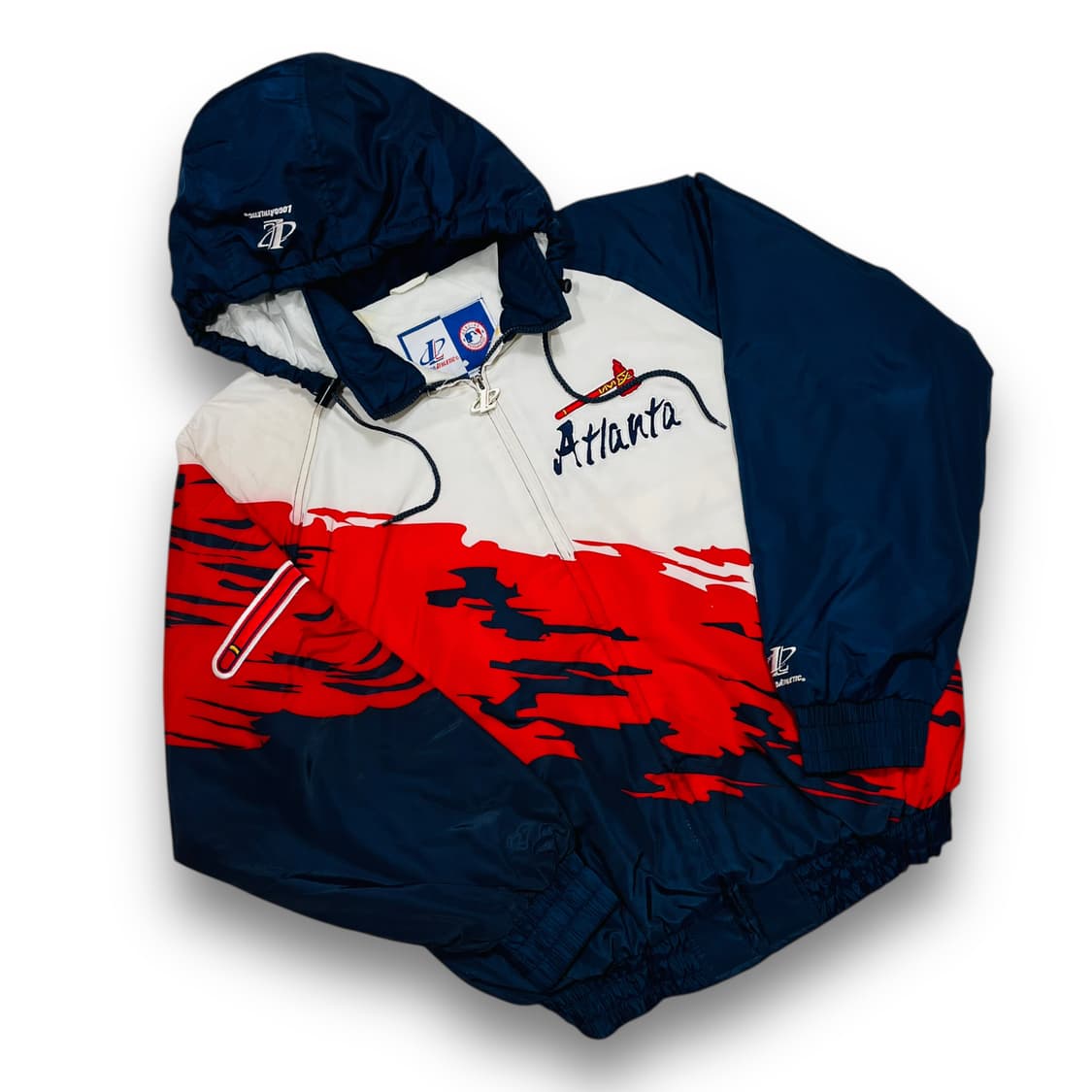 Logo Athletic MLB 애틀랜타 브레이브스 누빔 후디 점퍼 상품이미지2