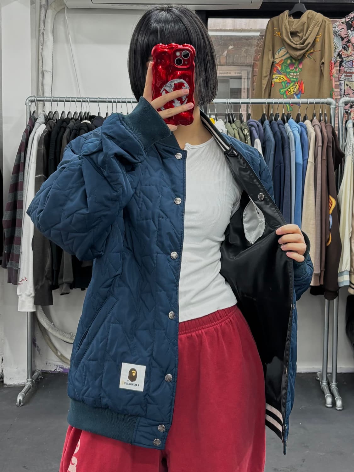 베이프 리버시블 빅사루 바시티  상품이미지7