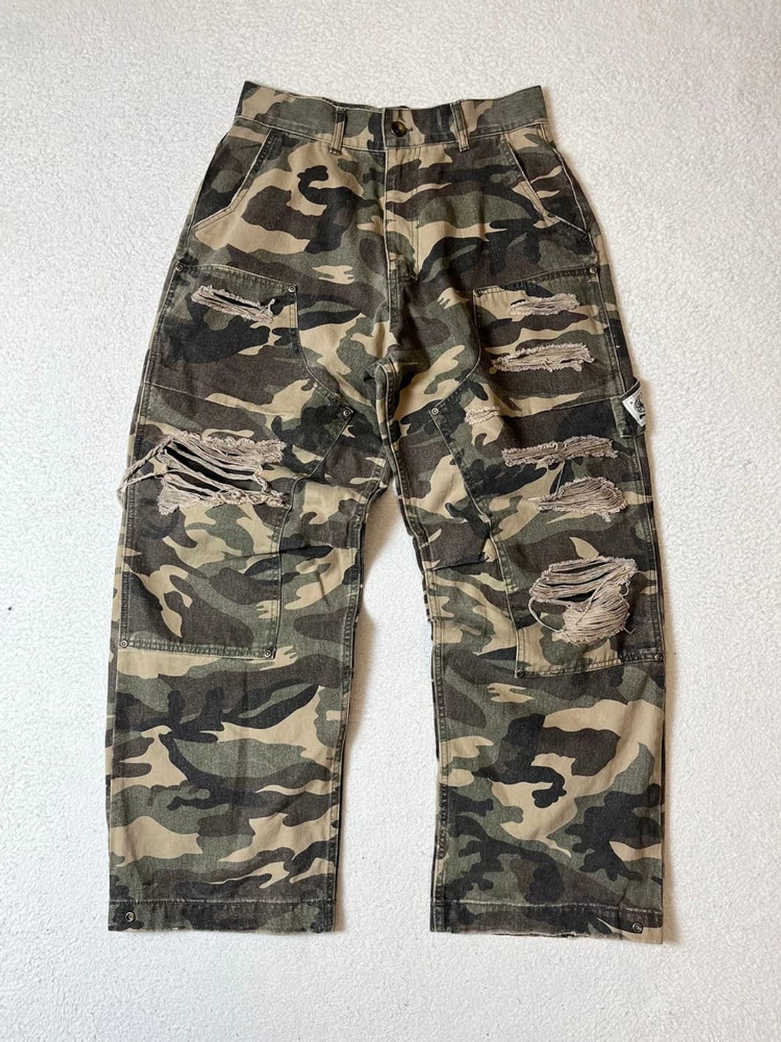 이티씨이 ETCE 24FW 더블니 디스트로이드 팬츠 PN7113 상품이미지2