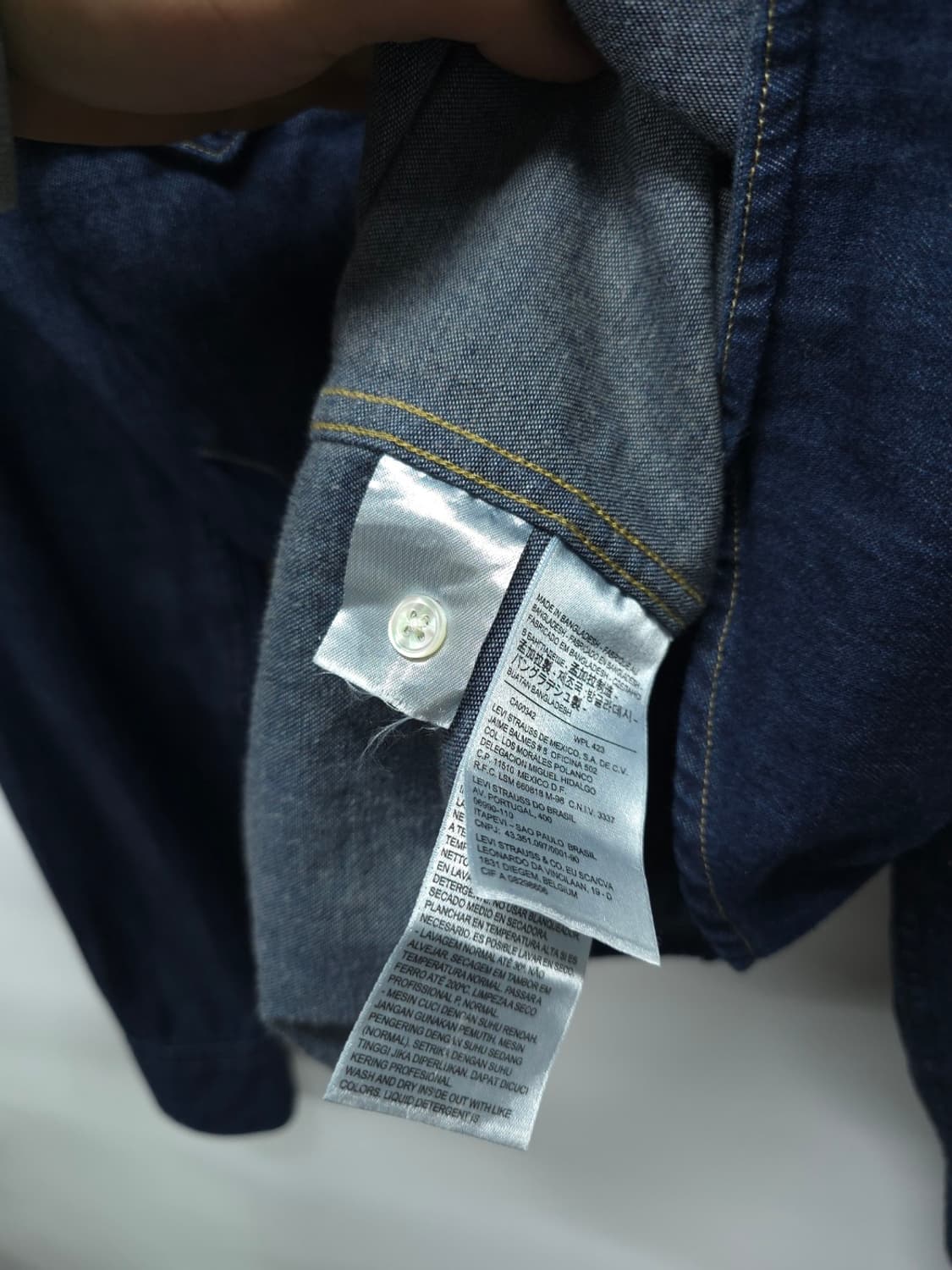 리바이스 웨스턴 데님셔츠 청남방 ( 여성S ) 상품이미지7