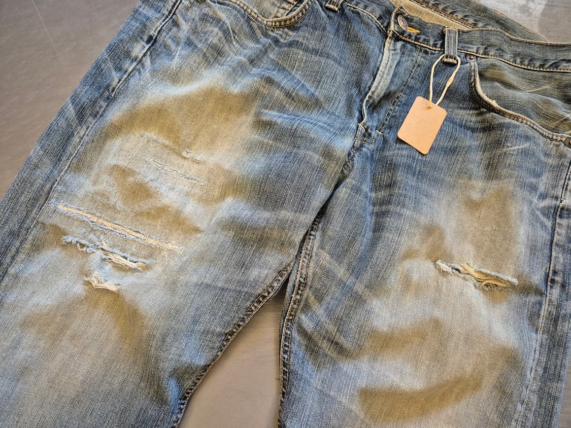 00s 에드윈 504 디스트레스드 데님 팬츠 상품이미지5