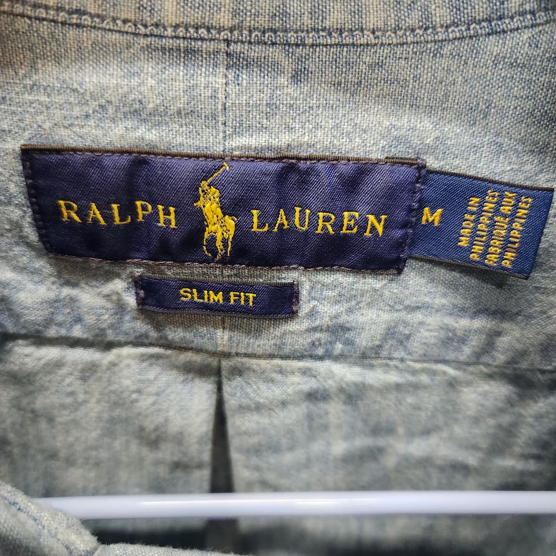 폴로랄프로렌 멀티포니 코튼 연청 데님 셔츠 M(M) 남여공용 상품이미지5