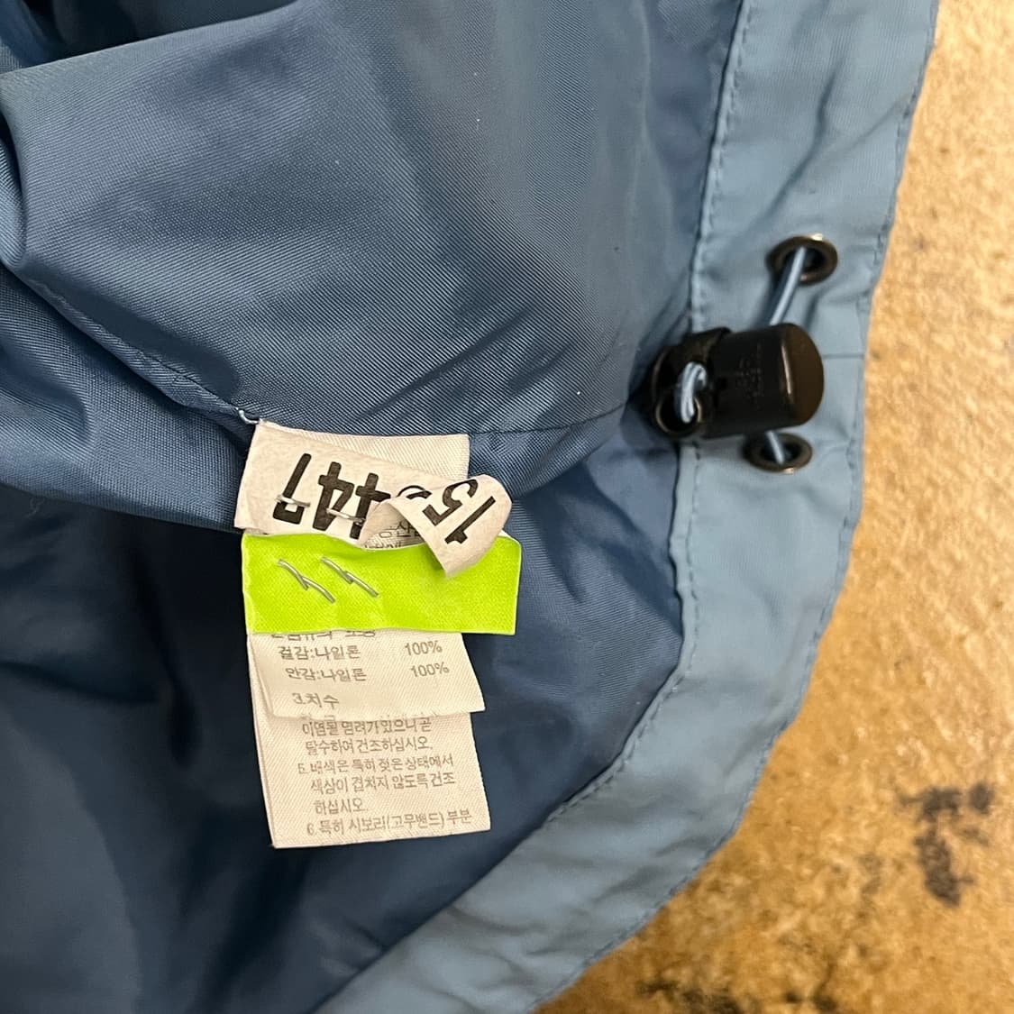 [정품/90] 노스페이스 후드 바람막이 자켓 하늘색 b14 상품이미지6