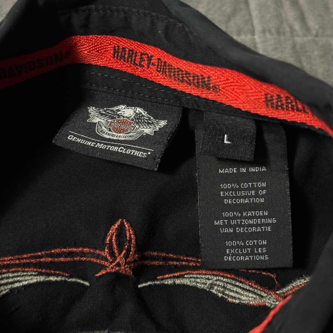 할리데이비슨 핀스트라이핑 셔츠 상품이미지3