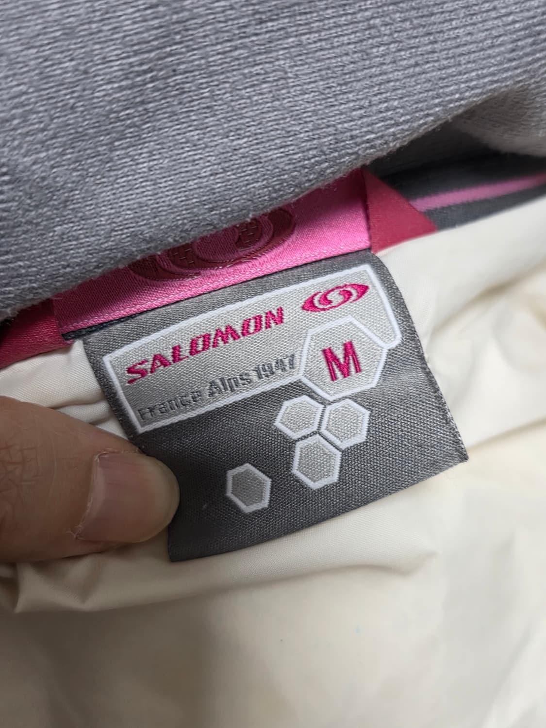 살로몬 덕다운 아이보리 패딩 m 상품이미지7