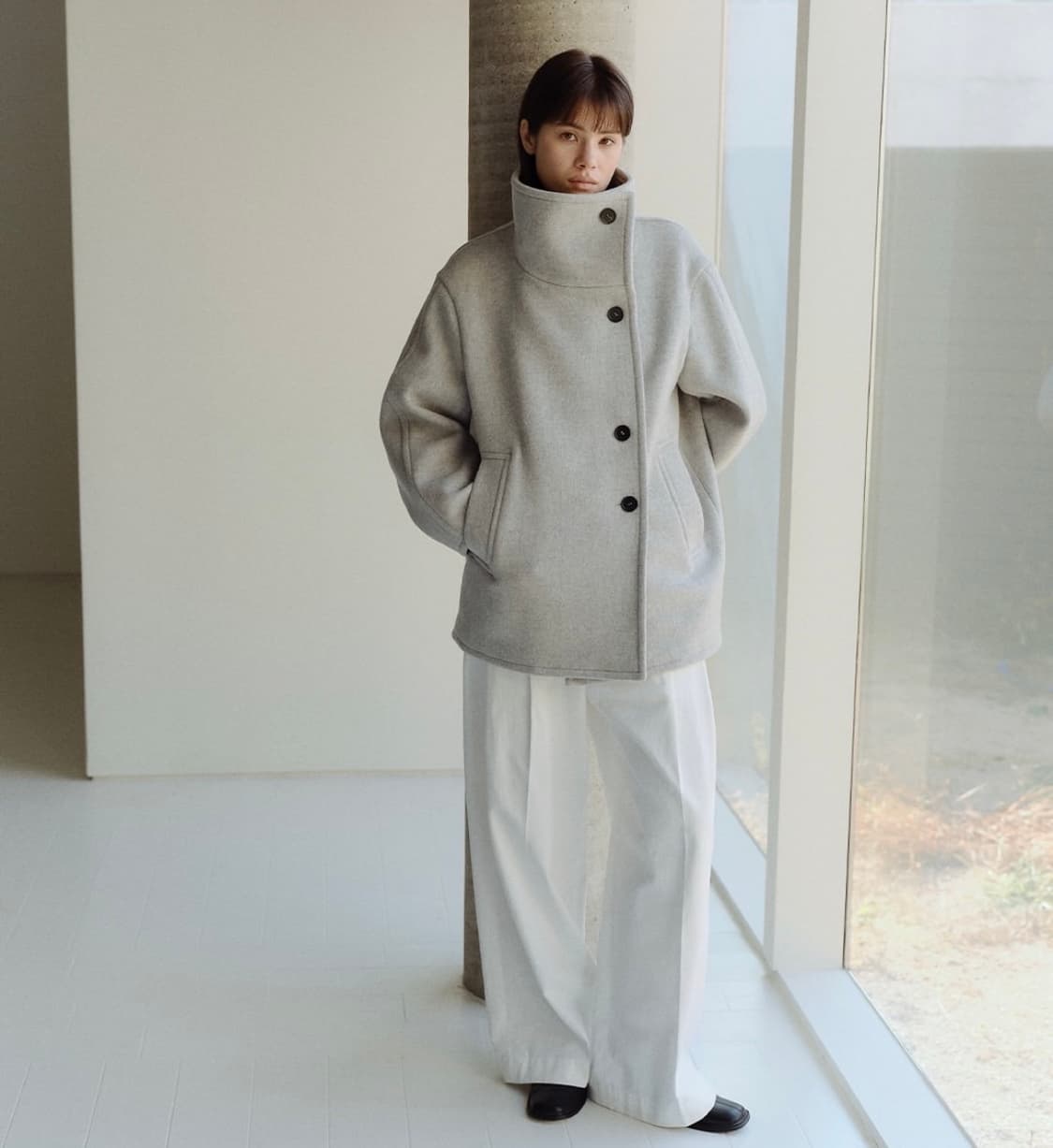 이아 HAYES HALF COAT M size 판매 상품이미지1