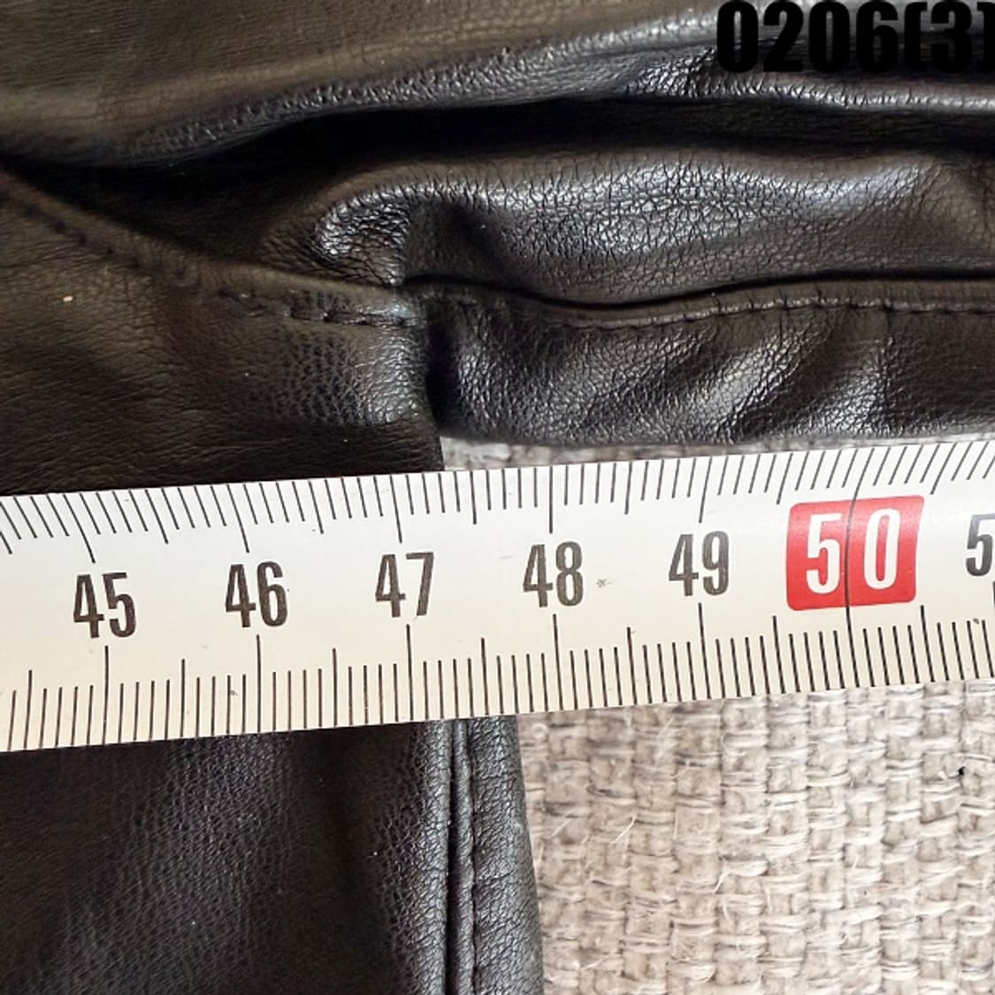 66 라삐아프 비건 블랙 셔링 소매 레더 셔츠 자켓 0206(3) 상품이미지6