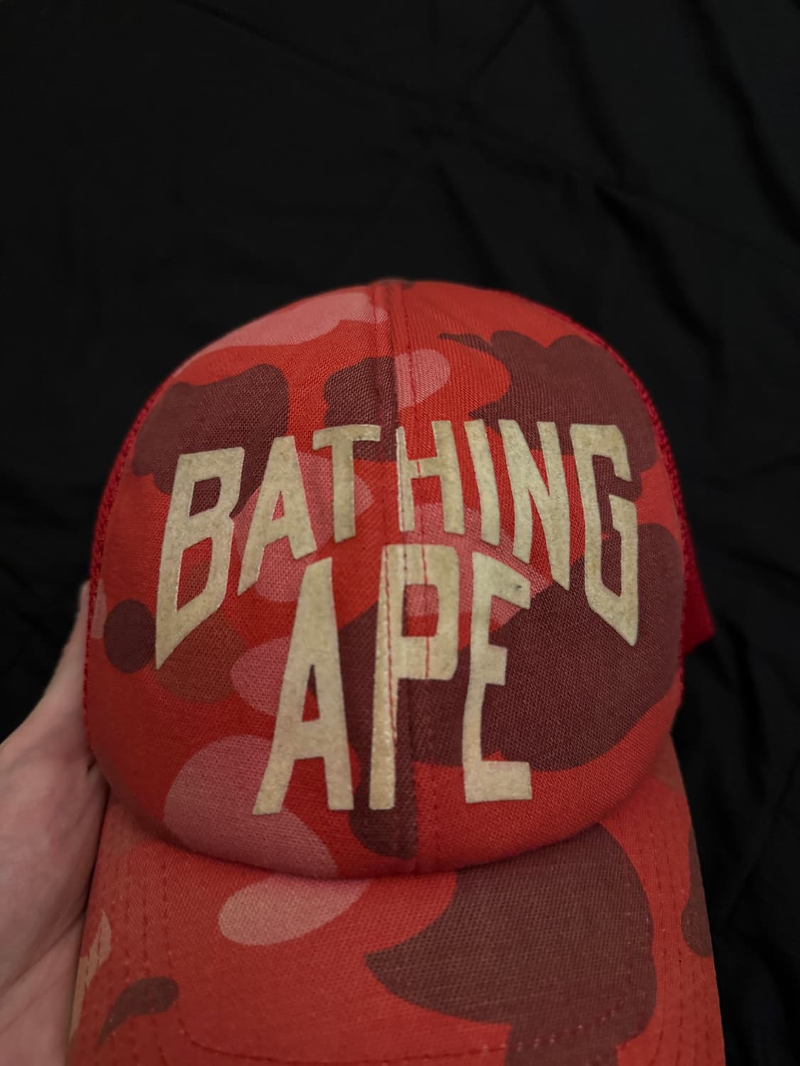 베이프 og 퍼스트 카모 트러커 매쉬캡 상품이미지2