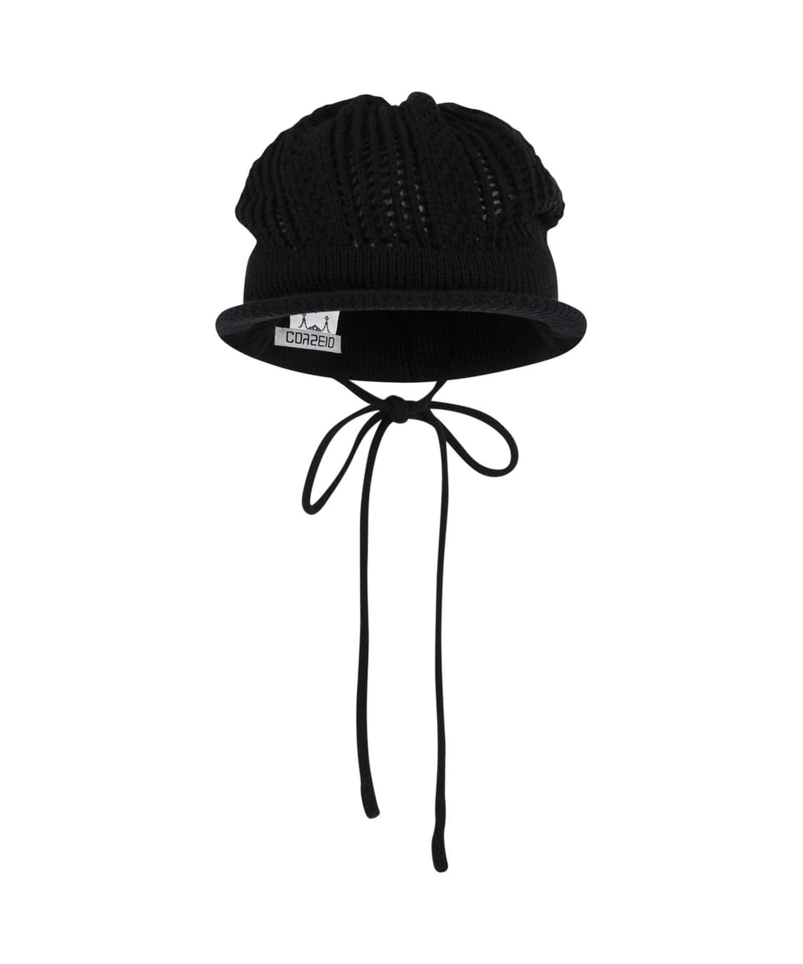 코이세이오 COY VISOR CROCHET BEANIE BLACK 상품이미지1