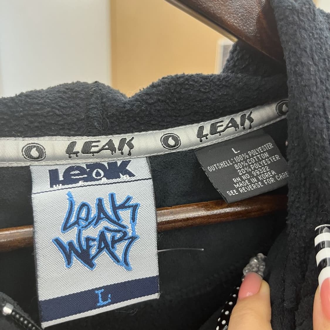 리크웨어 베스킷볼 키치 자수 패치워크 바시티자켓 L C10069 상품이미지5