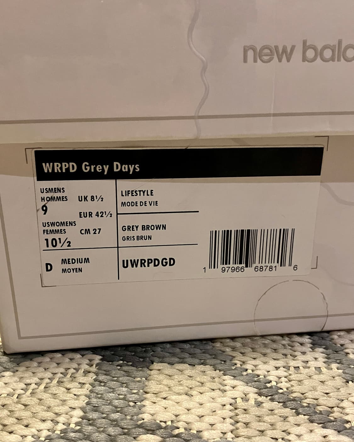 (270) 뉴발란스 WRPD 러너 문락 머쉬룸 상품이미지4