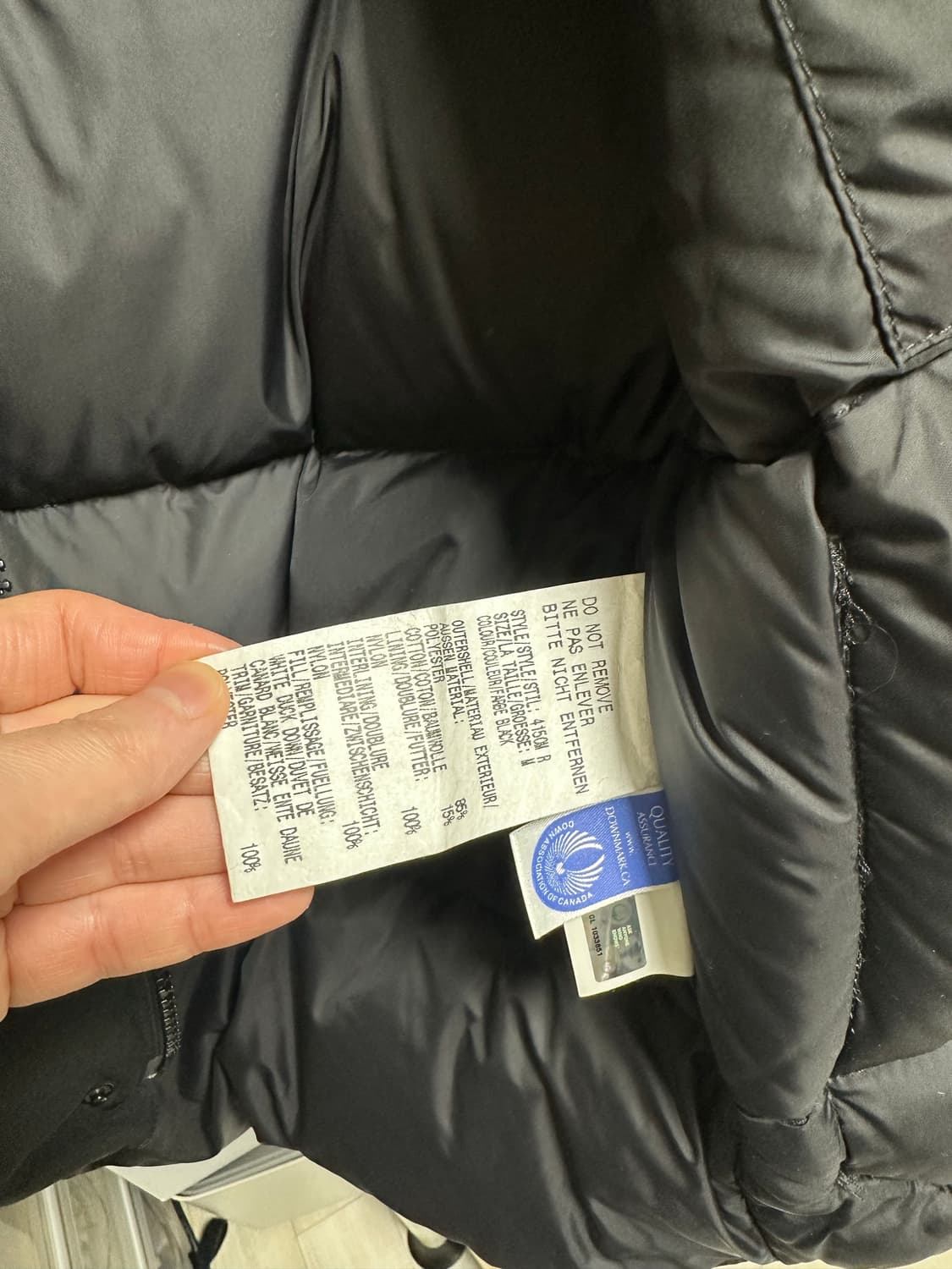 캐나다구스 블랙 구스패딩베스트 M사이즈 상품이미지4