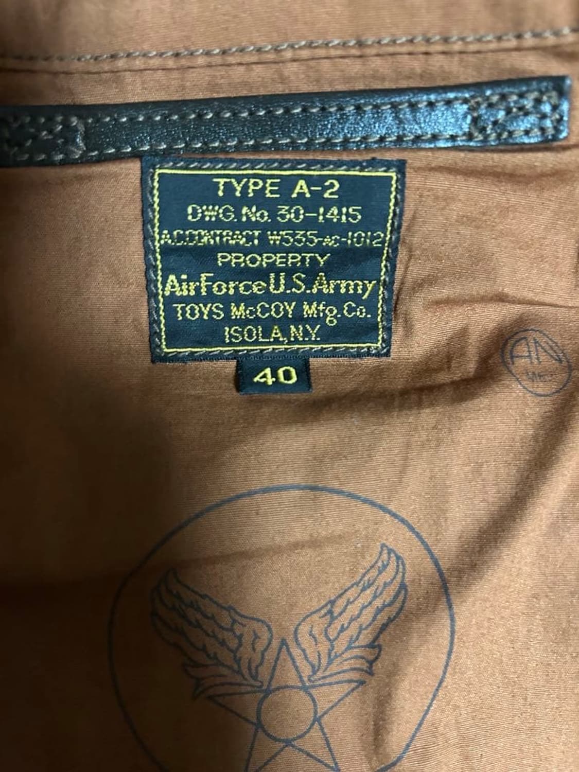 (40) 토이즈맥코이 V. HILTS 브이힐츠 a-2 가죽자켓 상품이미지10