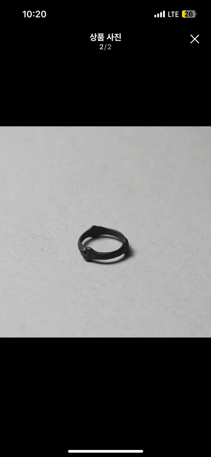 [us7] the soloist 솔로이스트 실버 본 링 블랙 상품이미지2