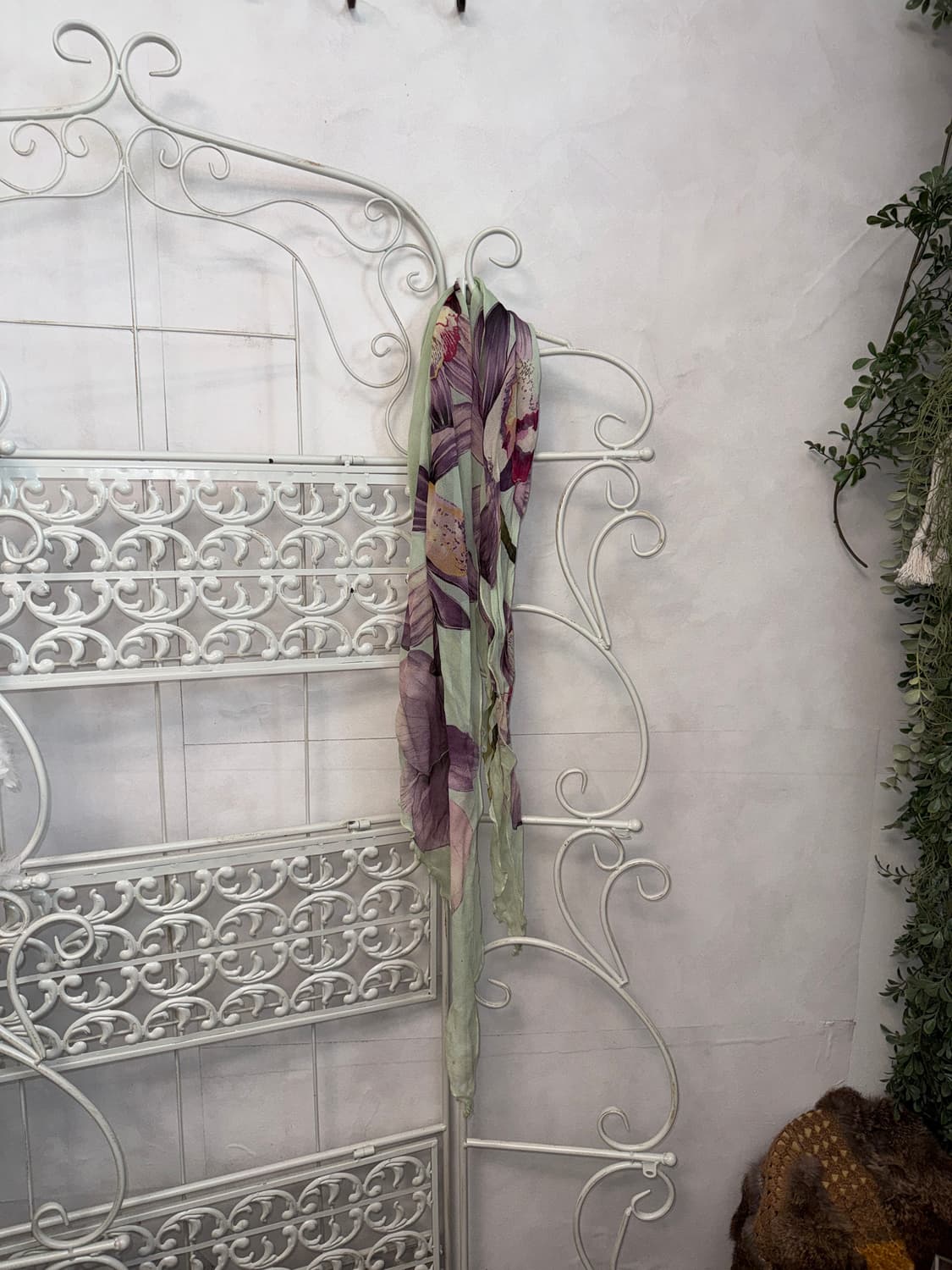 Laura Ashley mint floral silk scarf 상품이미지3