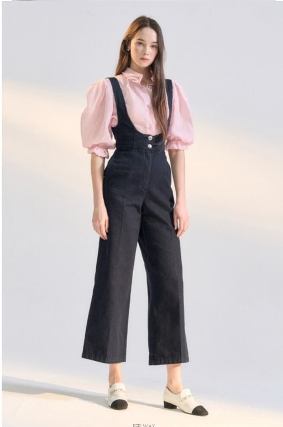 오브제 2023 데님 와이드 오버롤 점프수트 XS사이즈 상품이미지1