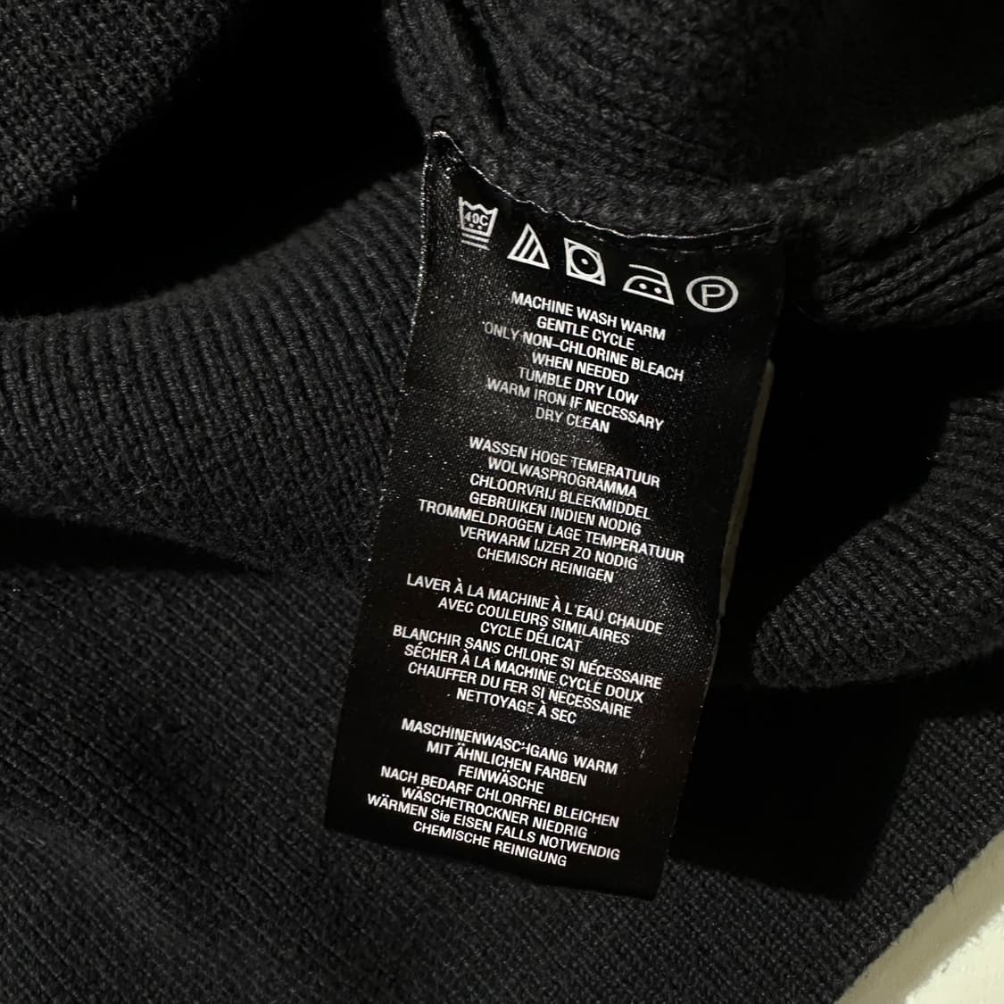 할리데이비슨 사이드로고 하프집업 니트 블랙 상품이미지6