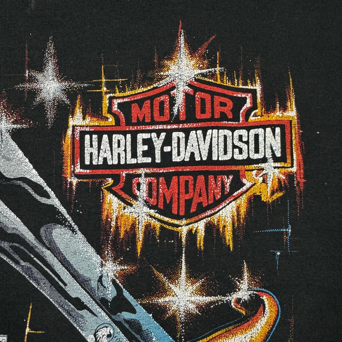 빈티지 80s 할리데이비슨 Harley Davidson 리얼스틸 티셔츠 상품이미지4
