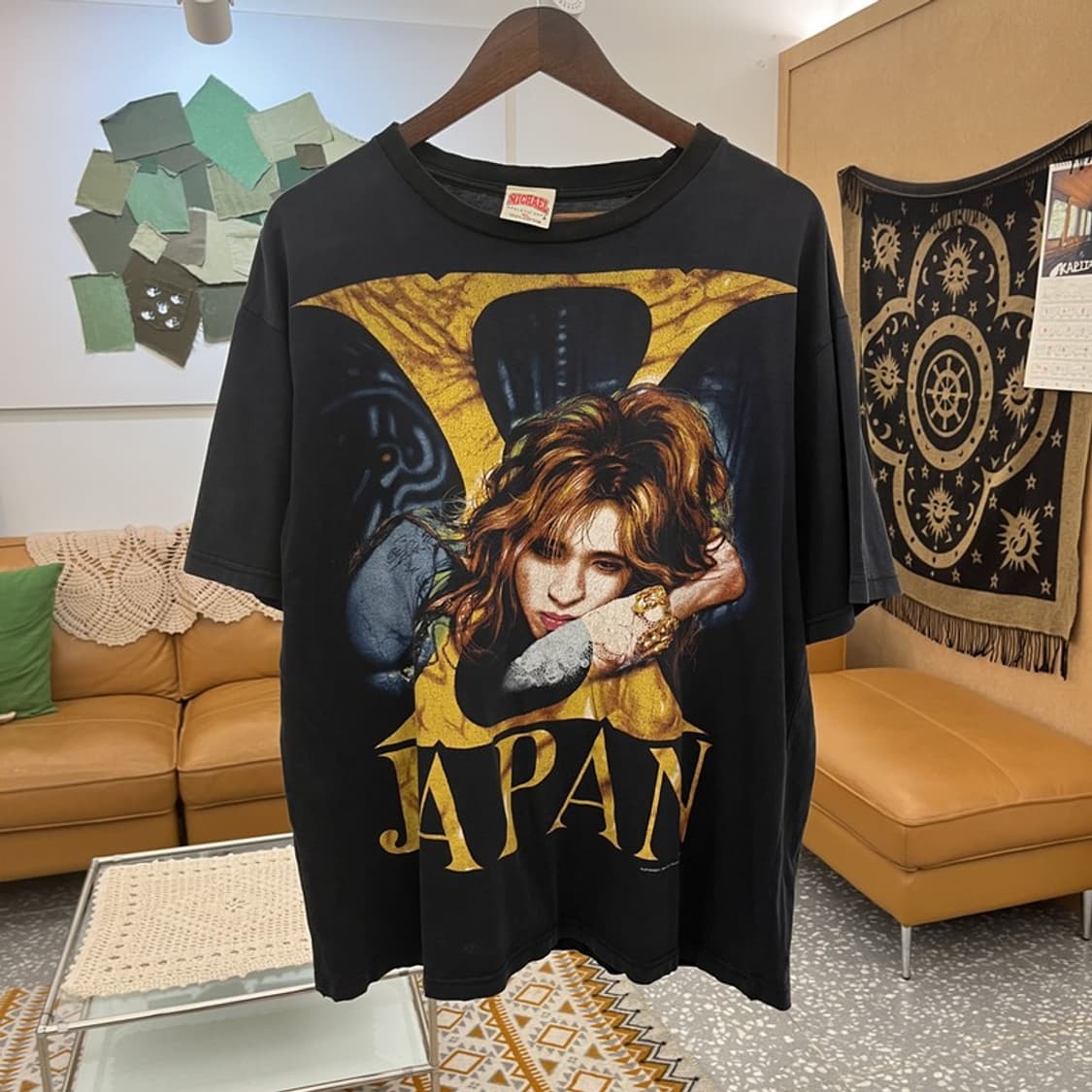 MICHEAL X-JAPAN 요시키 펑크 반팔티 XL C11373 상품이미지3