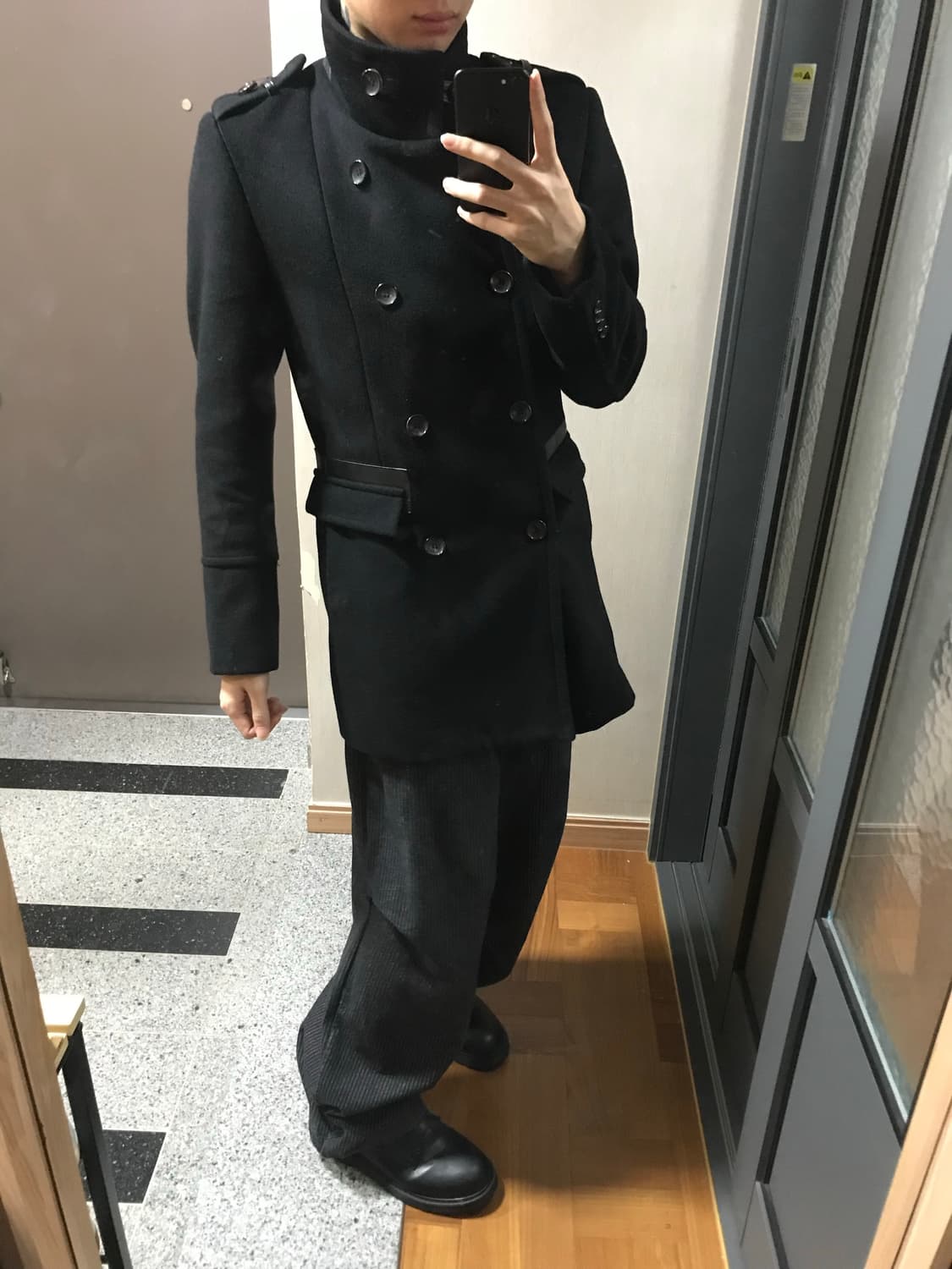 black pea coat 상품이미지2