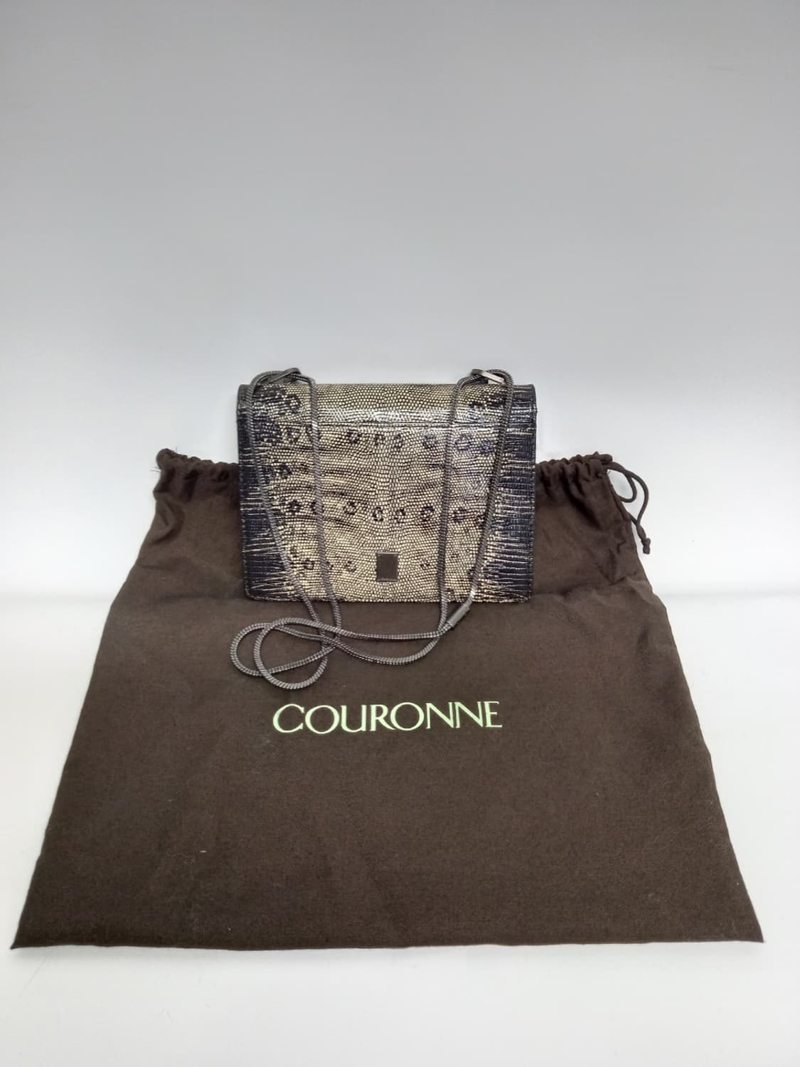 쿠론 미니크로스 앤 숄더백 파이톤패턴 상품이미지1