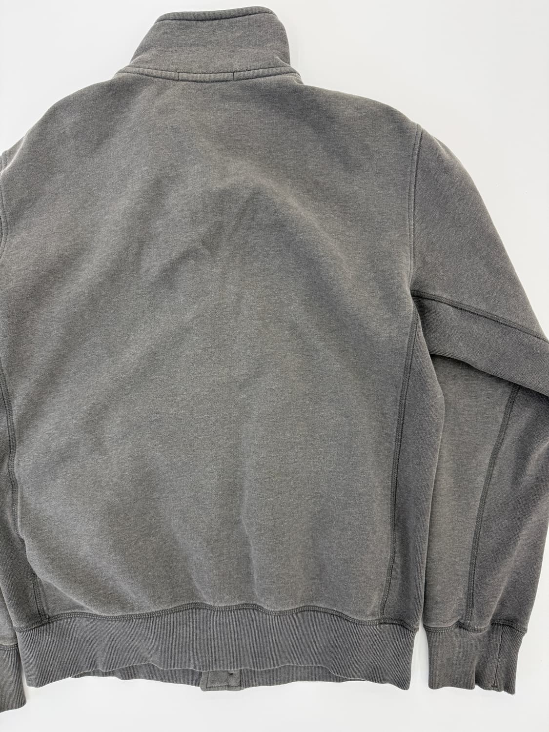 Stone Island 가먼트다잉 버튼업 하이넥 집업 스웻 자켓 상품이미지7