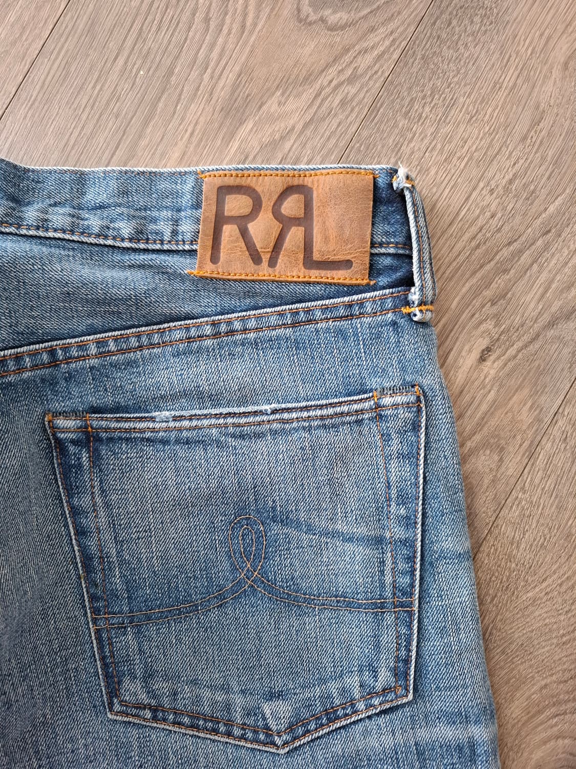 33/32 더블알엘 스트레이트핏 힐스뷰 데님 파이브포켓 빈티지 상품이미지8