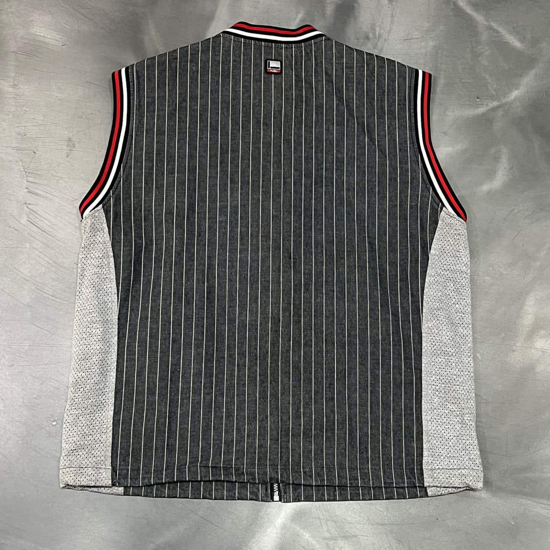  푸부 스트라이프 집업 베스트 y15922 상품이미지2