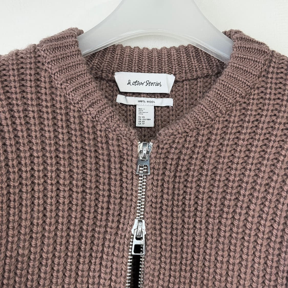 앤아더스토리즈 니트 울 보머 자켓 상품이미지5