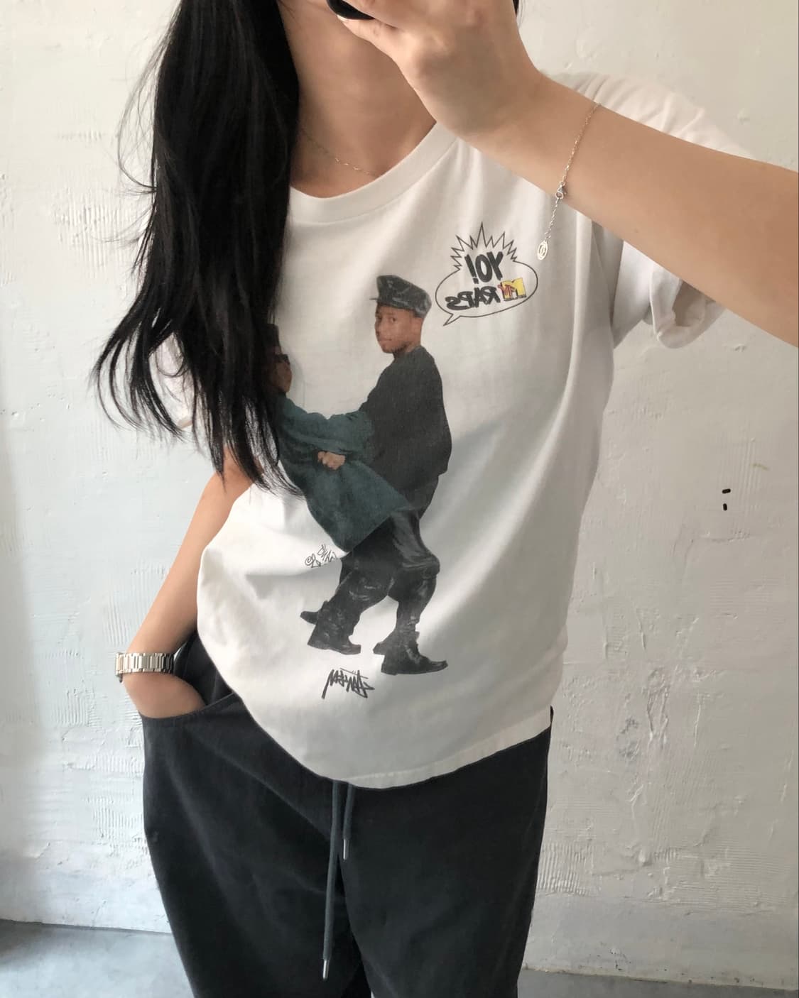 Stussy x MTV Raps 올드 스투시 갱스타 티셔츠 상품이미지2