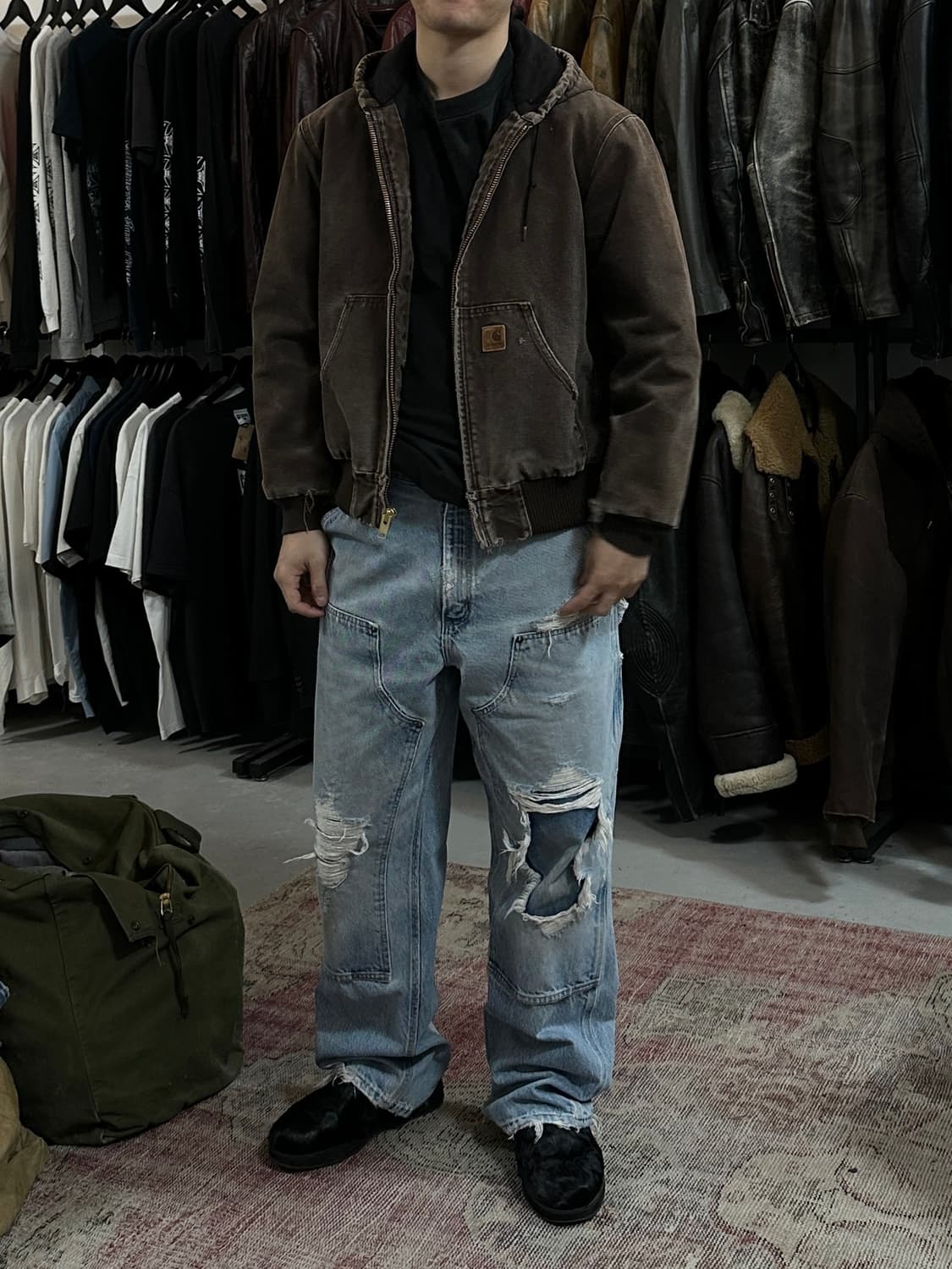 OG 칼하트 J130 액티브 자켓 칼하트 DKB 후드 자켓 상품이미지2