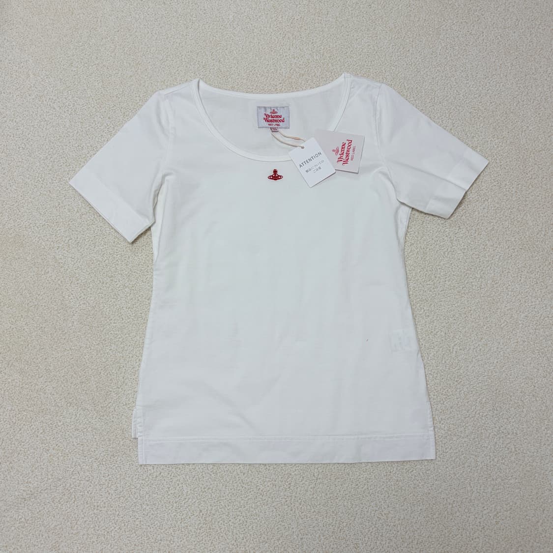비비안웨스트우드 코튼 베이직 반팔 티셔츠 상품이미지2