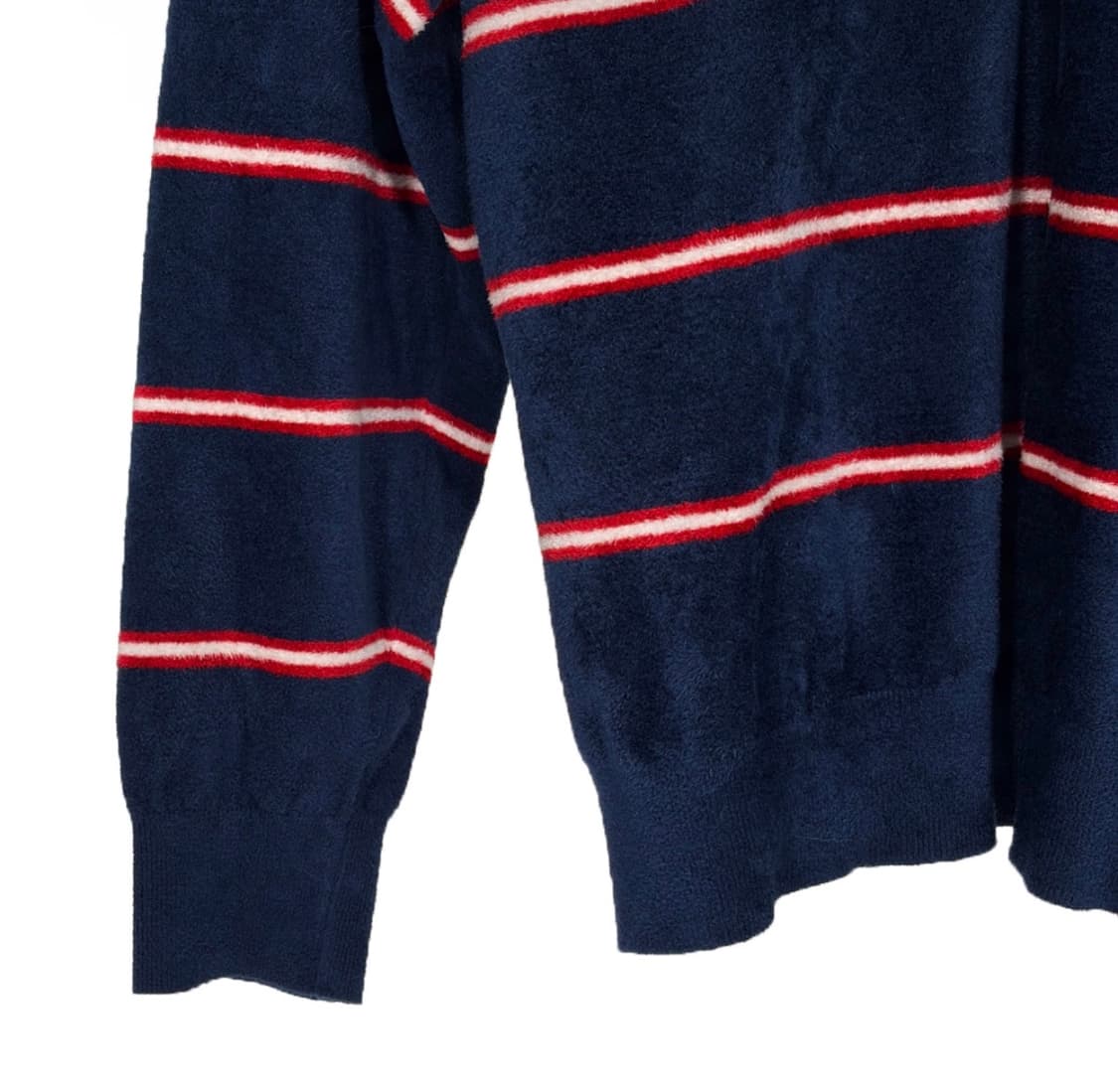 [36] 미우미우 스트라이프 비스코스 테리 폴로 카라 긴팔 셔츠 티셔츠 상품이미지6