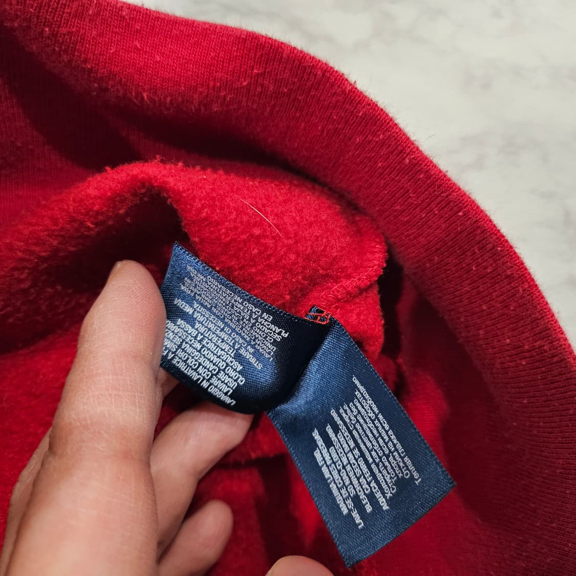 폴로랄프로렌 빅포니 레드 후드집업 상품이미지9