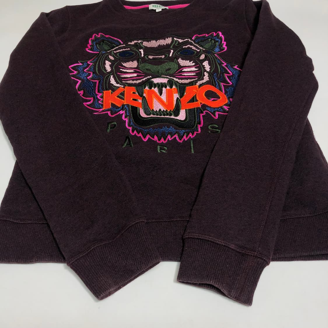 겐조 맨투맨 버건디 S (한글택) 상품이미지4