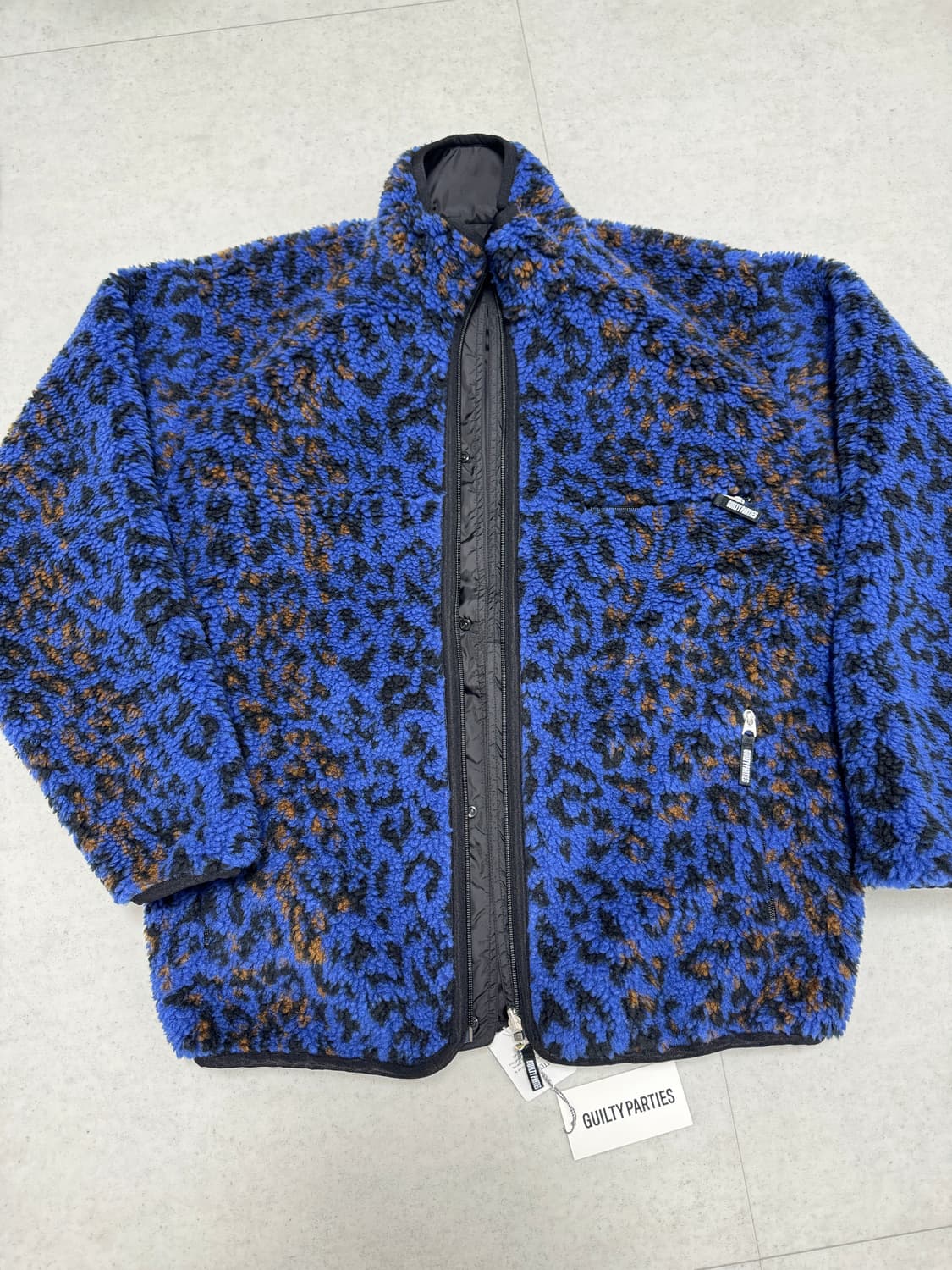 25FW 와코마리아 리버시블 레오파드 보아 플리스 자켓 XL사이즈 새상품 상품이미지2