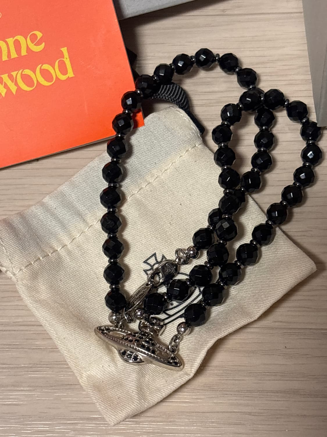 비비안웨스트우드 메살린 초커 실버 블랙 상품이미지2