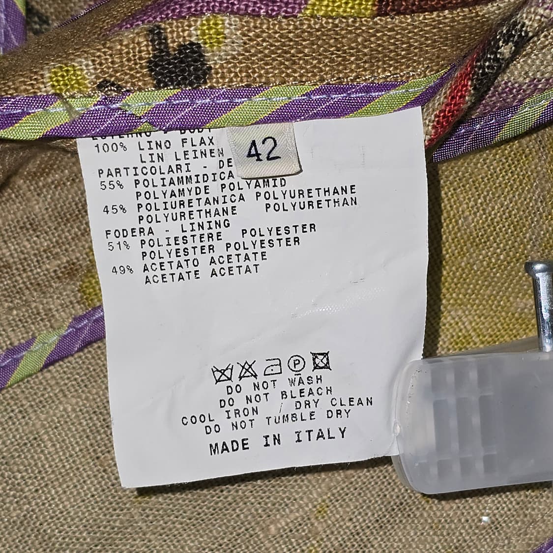 ETRO Milano 플로럴 린넨 자켓 (Made in Italy) 상품이미지8