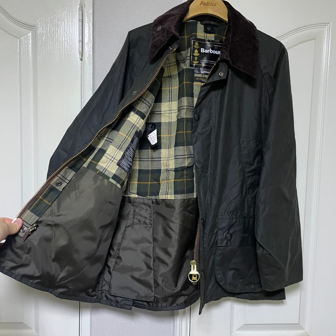 바버 비데일 올리브 38 사이즈 (95-100정도) 상품이미지7