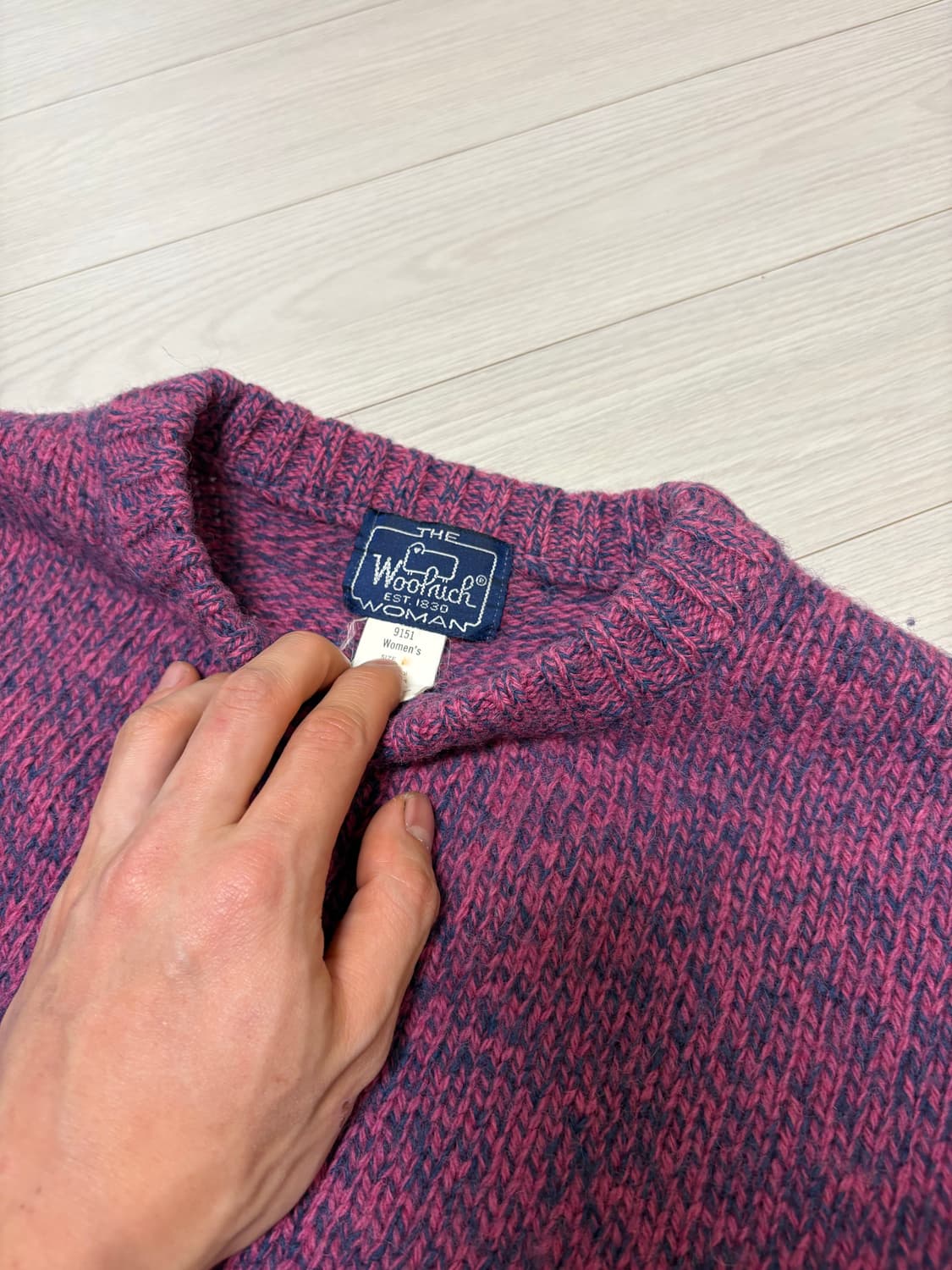 울리치 아리시쉬 니트 스웨터 퍼플 M(55-66) 상품이미지2