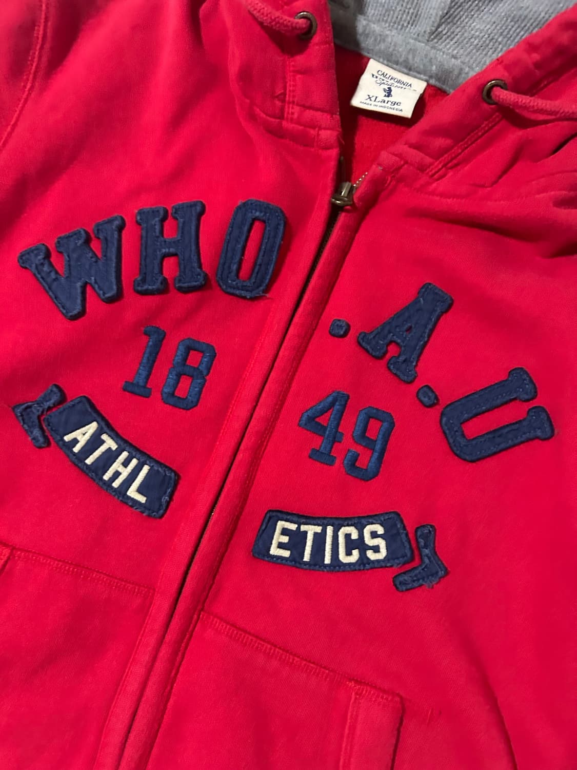 후아유 빅로고 후드집업 상품이미지4