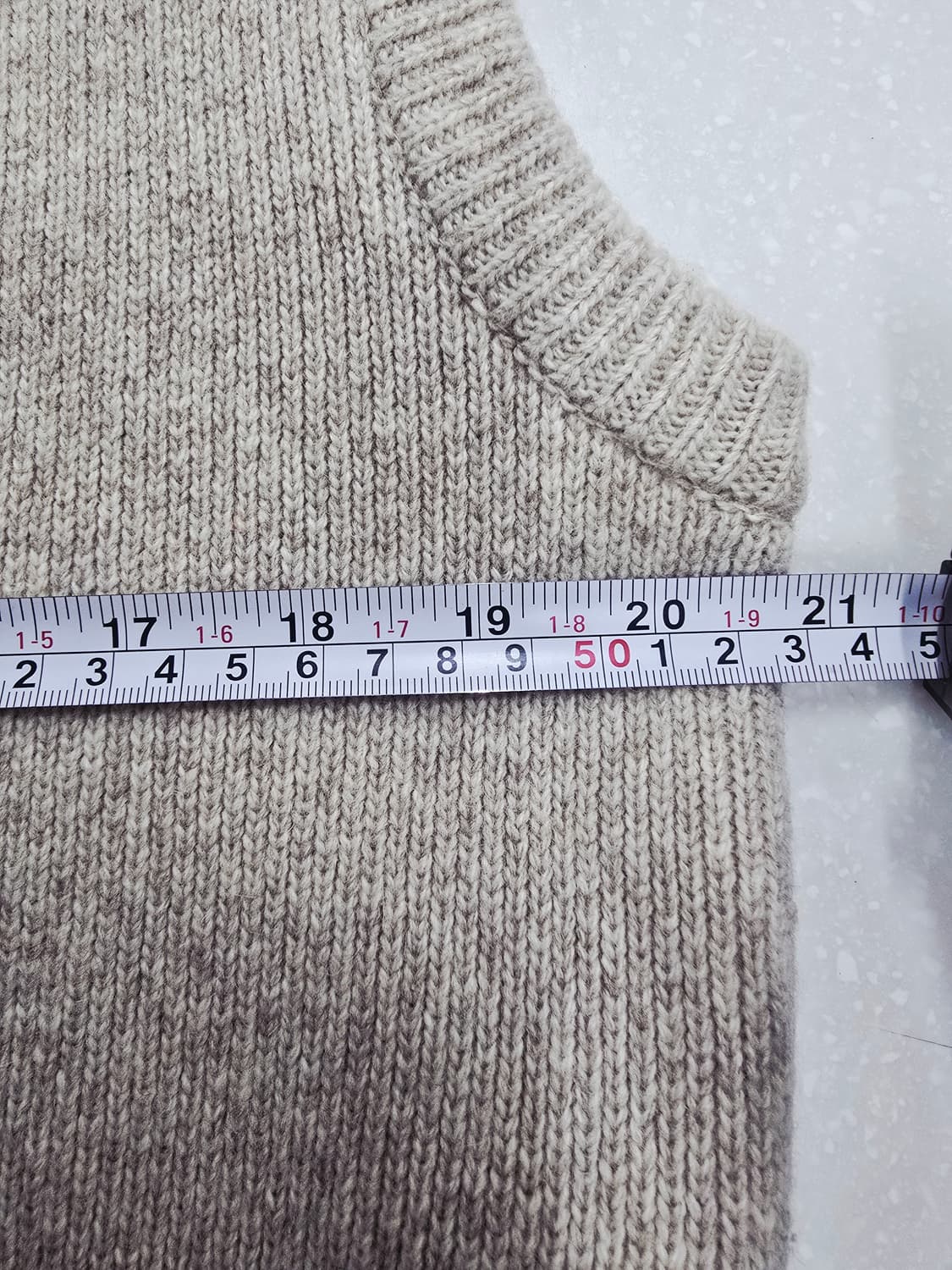 RE_L 리엘 브이넥 니트 조끼 베이지 FREE 상품이미지8